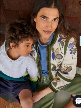 Veronica Beard Benicia Embroidered Raw Silk Beaded Jacket Size 00